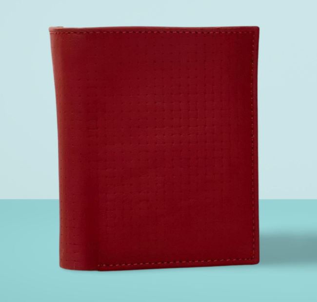 Maroon color leather wallet