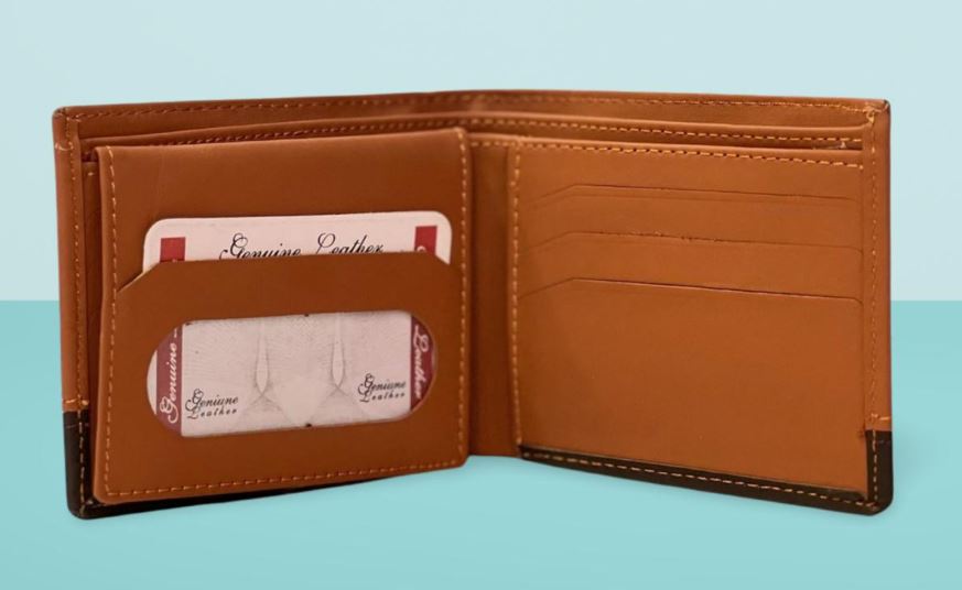 Black and Brown leather wallet