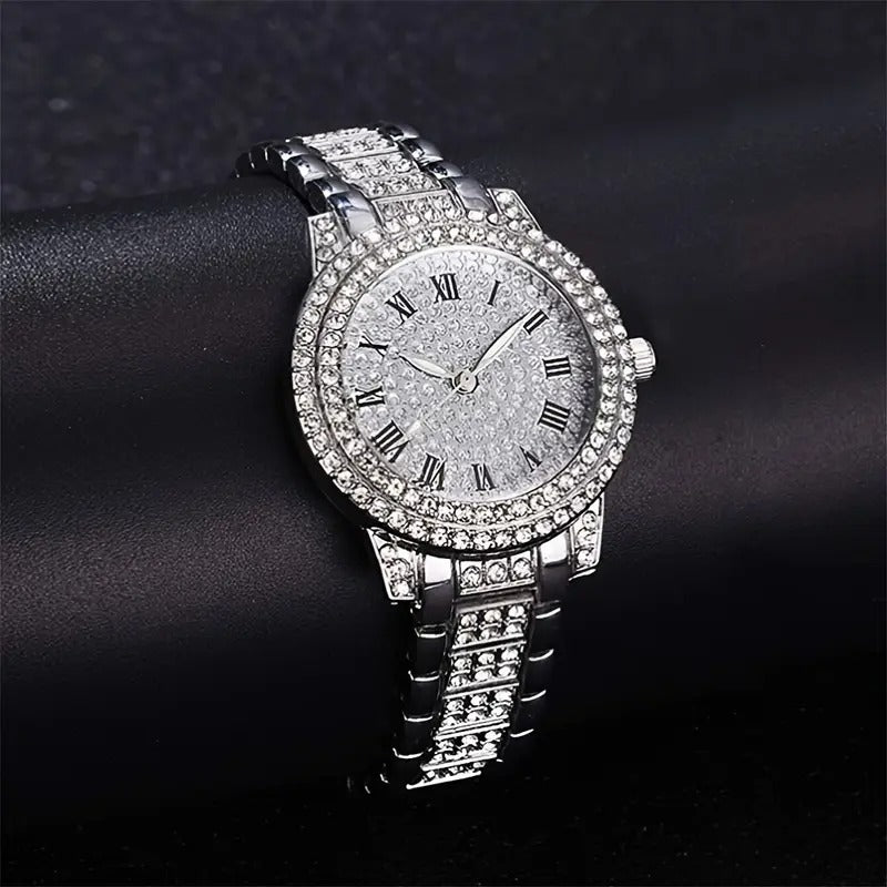 Rhinestone Quartz Watch