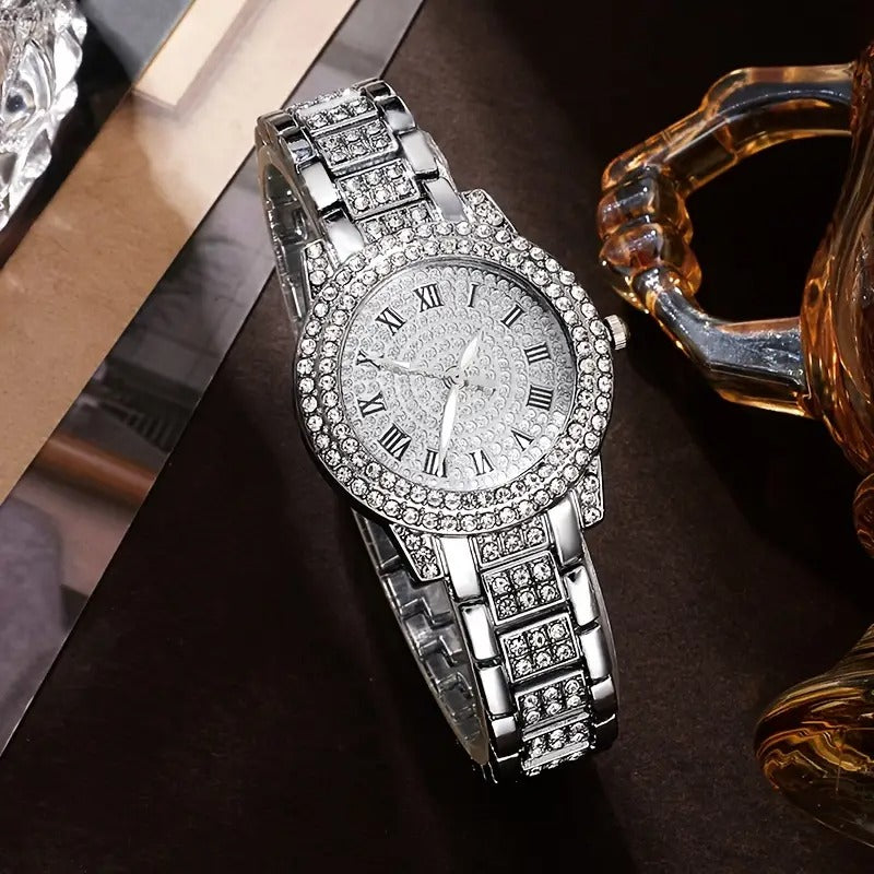 Rhinestone Quartz Watch
