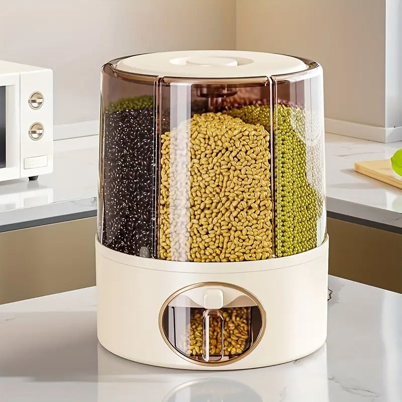 Rotating Grain Storage Box