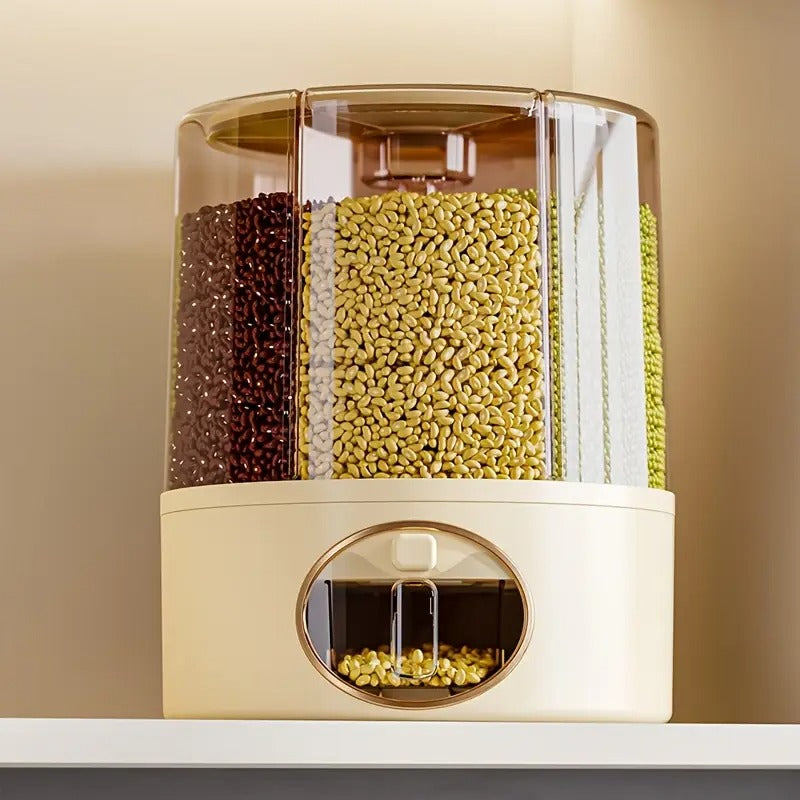 Rotating Grain Storage Box