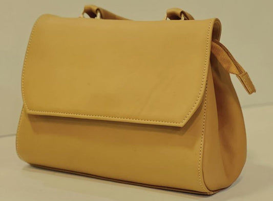 Camel Colored leather ladies hand purse