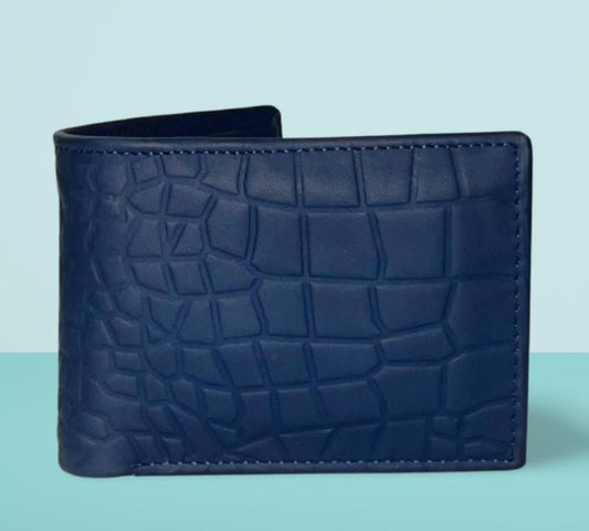 Men's Blue leather wallet