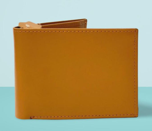 Camel colored Zipper Wallet
