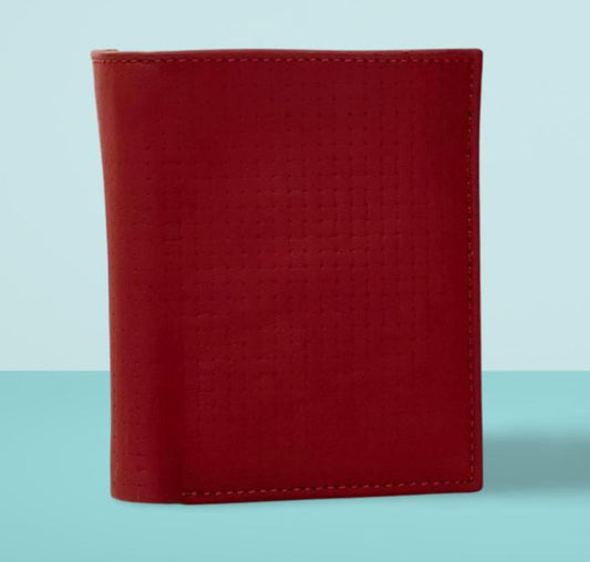 Maroon color leather wallet